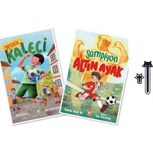 Timaş Çocuk Yedek Kaleci - Hüseyin Keleş & Şampiyon Altın Ayak - Funda Uçuk Er +2 Aba Kitap Ayracı