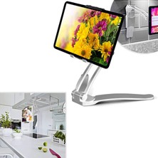 Aydogan's Taşınabilir Tablet (3-13 Inç) Alüminyum Tutucu Stand Montajı, IPAD Aır/mını/ıpad Pro 12.9, Ms Surface Book 2 (13,5 Inç) Masa, Ofis, Mutfak, Mağaza Köşkü, Duvar Montajı, Tuvalet Vb. (Gümüş) ile Uyumlu