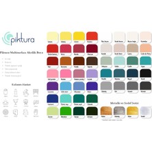 Aydogan's Multi-Surface Hibrit Akrilik Boya, 120ML, Su Bazlı, Ahşap Cam Seramik Metal Kumaş Plastik Için (Mor Inci)