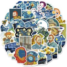 Aydogan's 50'li Van Gogh Stickers, Sticker Seti Laptop Notebook Tablet Sticker Seti, 68746854684684
