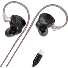 Aydogan's Klasse Feel Iem Kulaklık, Kulak Içi Gaming In-Ear Headphone (Feel Pro [type-C] [mikrofonlu])
