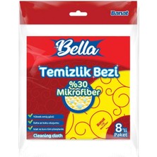 Aydogan's Bella%30 Mikrofiberli Temizlik Bezi 8'li Paket