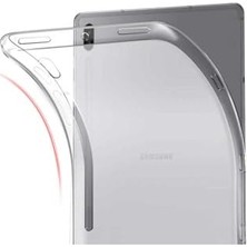Renksiz Süper Silikon Tablet Kılıfı Galaxy Tab S7 T870 ile Uyumlu