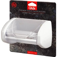 Plastik Tuvalet Kağıtlığı, Döner Kapaklı, Beyaz, Yapışkanlı Montaj, 20X10X18 Cm, Geleneksel Tarz