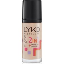 133 Rose Almond 2'si 1 Arada Fondöten ve Kapatıcı, 30 Ml, Bej