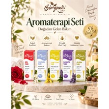 Aromaterapi Yağ Seti (Gül,yasemin,ylang Ylang,lavanta,jojoba)20 ml 5'li Set Damlalıklı