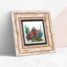 Aydogan's Istanbul Ayasofya Taş Duvar Tablosu - Çerçeveli Taş Tablo - Dekoratif Duvar Sanatı - Modern Ev ve Ofis Duvar Dekoru T1-90