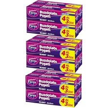Buzdolabı Poşeti Küçük Boy 4 Al 3 Öde (4 * 40) 20 x 30 cm Üçlü Set