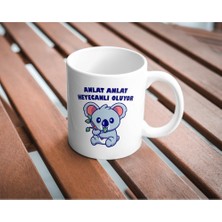 Aydogan's Anlat Anlat Baskılı Sevimli Kupa Bardak Komik Yazılı Hediyelik Çay Kahve Kupası Coffee Mug