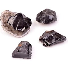 Siyah Obsidyen Taşı Ham Kütle