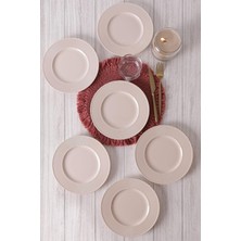 Aydogan's Krem Myra Pasta Tabağı 22 cm 6 Adet 030