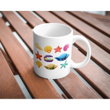 Aydogan's Denizkabuğu Baskılı Kupa Bardak Hediyelik Çay Kahve Kupası Coffee Mug