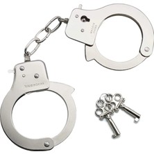 Alvenda Home Anahtarlı Oyuncak Metal Kelepçe Polis Kelepçesi