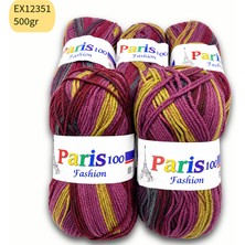 Oxford İplik Ihraç Fazlası 5'li Paket 500 gr Akrilik Ebruli EX12351