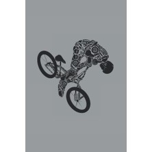 Bmx: Ciclismo Bmxer |libreta Dın A5 6x9 Pulgadas |cuaderno Diario Planificador |120 Páginas |libro De Grasa Punteada