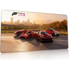 Duvarda Forza Horizon Oyuncu Gaming 90X40 cm Mouse Pad Kaymaz Taban Xl Mousepad