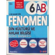 Fenomen Okul Yayınları Fenomen 6. Sınıf Din Kültürüve Ahlak Bilgisi Soru Bankası 6AB