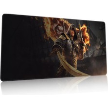 Duvarda Assassin's Creed Gaming Oyuncu 90X40 cm Mousepad Kaymaz Taban Xl Mousepad
