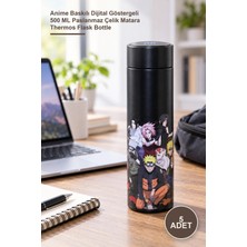 Yenilig 5 Adet Termos – Anime Baskılı Dijital Göstergeli 500 ml Paslanmaz Çelik Matara Thermos Flask Bottle