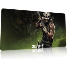 Duvarda Call Of Duty Gaming Oyuncu 90X40 cm Mousepad Kaymaz Taban Xl Mousepad