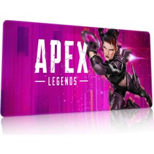 Duvarda Apex Legends Gaming Oyuncu 90X40 cm Mousepad Kaymaz Taban Xl Mousepad