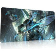 Duvarda League Of Legends Katarina Gaming Oyuncu 90X40 cm Mousepad Dikişli Kaymaz Taban Xl