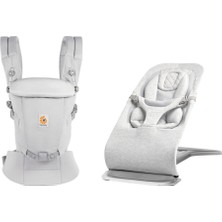Ergobaby Bouncer & Taşıyıcı Seti | Evolve Light Grey & Adapt Coton Pearl Grey