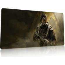 Duvarda Delta Force Gaming Oyuncu 90X40 cm Mousepad Kaymaz Taban Xl Mousepad