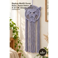 Yenilig 4 Adet Baykuşlu Düş Kapanı – Baykuş Motifli Duvar Süsü, Asma Dekor, 68 x 23 Cm, Dreamcatcher