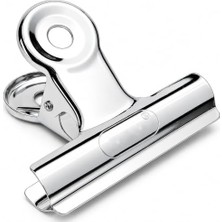 Metal Kıskaç Klips 64 mm 12 Adet Paslanmaz Çelik Büyük Kağıt Klipsi, Evrak Fotoğraf Not Tutucu Çok Amaçlı Ofis Kırtasiye Klipsi Yaylı Kıskaç Cz-11