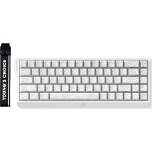 ACE68 Mekanik Gaming Klavye, %65 He Uranus Switch, Hot-Swap Rgb, Beyaz