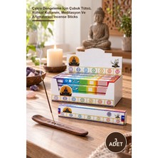 Yenilig 3 Adet 7 Chakra Tütsü – Çakra Dengeleme Için Çubuk Tütsü, Ruhsal Kullanım, Meditasyon ve Aromaterapi Incense Sticks