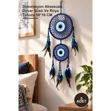 Yenilig 5 Adet Düş Kapanı Dreamcatcher – Dekorasyon Aksesuarı, Duvar Süsü ve Rüya Tutucu 50*16 cm
