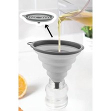 Huni; Katlanabilir Silikon Akordiyon Huni Kamp ve Karavan 700 Ml, Bpa Içermez