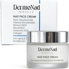 Nad+ Içeren Yaşlanma Karşıtı Yüz Kremi, Resveratrol, Kolajen, Niasinamid ve Hyalüronik Asitli