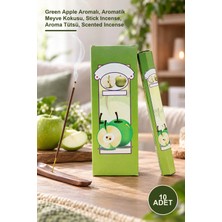 Yenilig 10 Adet Çubuk Tütsü – Green Apple Aromalı, Aromatik Meyve Kokusu, Stick Incense, Aroma Tütsü, Scented Incense