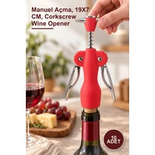 Yenilig 10 Adet Paslanmaz Çelik Tirbuşon Şarap Açacağı ALK20 – Manuel Açma, 19X7 Cm, Corkscrew Wine Opener