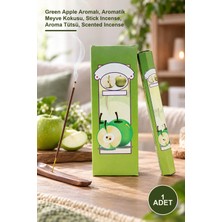 Yenilig 1 Adet Çubuk Tütsü – Green Apple Aromalı, Aromatik Meyve Kokusu, Stick Incense, Aroma Tütsü, Scented Incense