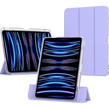 Kılıf, iPad 11.nesil A16 11INÇ/10.NESIL 10.9inç ile Uyumlu Kalem Bölmeli Akrilik Şeffaf Ayrılabilir Case