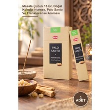 Yenilig 3 Adet Palo Santo Frankincense Masala Tütsü – Masala Çubuk 15 Gr, Doğal Kokulu Incense, Palo Santo ve Frankincense Aroması