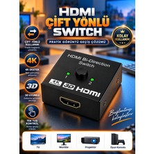 HDMI Çift Yönlü Swıtch 2 Port 1x2 / 2x1 HDMI Seçici Dağıtıcı 4K 3D Destekli