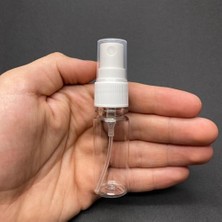 15 cc Sert Plastik Şişe, Beyaz Spreyli Pet Şişesi, 15 ml Plastik Şişe, 10 Adet