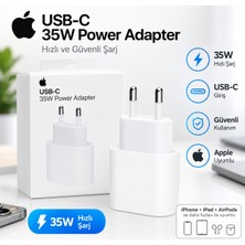 Eb Teknoloji Apple 35W Usb-C Hızlı Şarj Adaptörü - Iphone, iPad ve Airpods Uyumlu Şarj Başlığı