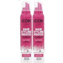 Saç Şekillendirici Köpük, Curl Define, 2'li Set