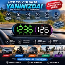 Bowie GPS Hız Göstergesi Dijital KM/H | Otomobil, Motosiklet, Bisiklet, Scooter için