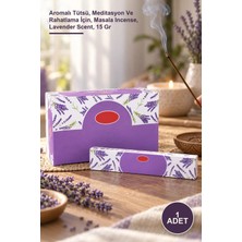 Yenilig 1 Adet Lavanta Masala Tütsü – Aromalı Tütsü, Meditasyon ve Rahatlama Için, Masala Incense, Lavender Scent, 15 gr