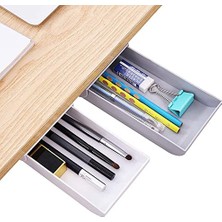 2 Adet Kendinden Yapışkanlı Çekmece; Çekmece Düzenleyici, Gizli Kalem Rafı, Çalışma Masası Tutucusu, Ofis, Kurşun Kalem, Telefon, Ataşlar Için