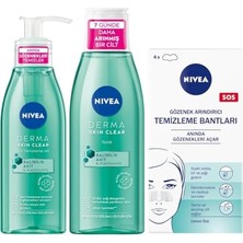 Sivilce Karşıtı Yüz Temizleme Jeli, Tonik ve T-Bölgesi&siyah Nokta Temizleyici Bant