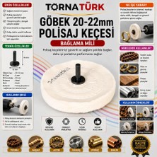 Göbek 20-22MM Polisaj Keçesi Bağlama Mili