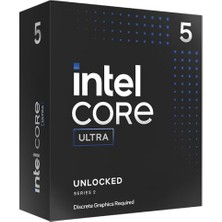 Core Ultra 5 245 Kf Masaüstü Işlemcisi, 14 Çekirdek (6 P Çekirdek + 8 E-Çekirdek), 5,2 Ghz'e Kadar